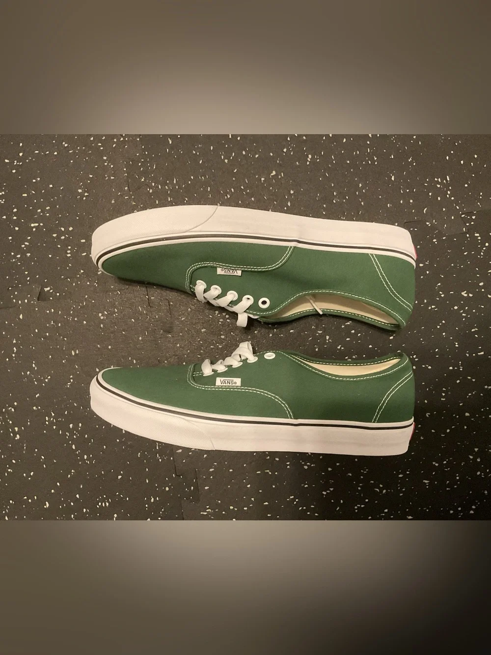 Vans Green Canvas Authentic Low-Top Sneakers
